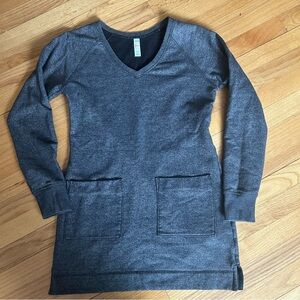 Lole Hillary Sweater Dress Dress Dark Charcoal Gray Small